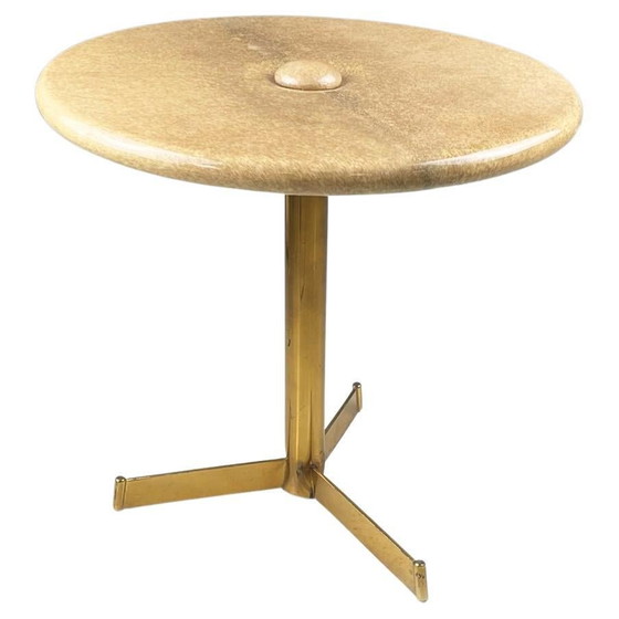 Table basse Aldo Tura en parchemin, Mod. 826, peau de chèvre teinte à la main, Italie, 1950 – Tables basses (photo 6 of 27)