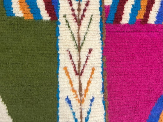 Image 1 of Berber Vloerkleed - 251 cm x 156 cm - gekleurde Wol