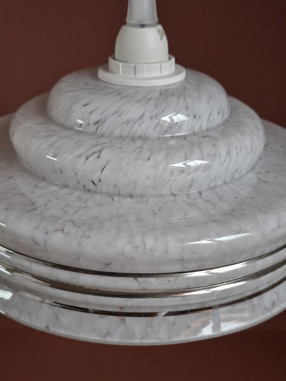 Lampada Clichy francese vintage Art Déco – Lampade a sospensione, Vetro (photo 3 of 7)