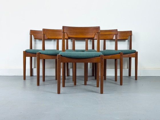 Teak Dining Chairs from Glostrup Møbelfabrik, 1960s, Set of 6 – Esszimmerstühle, Wood (photo 9 of 15)