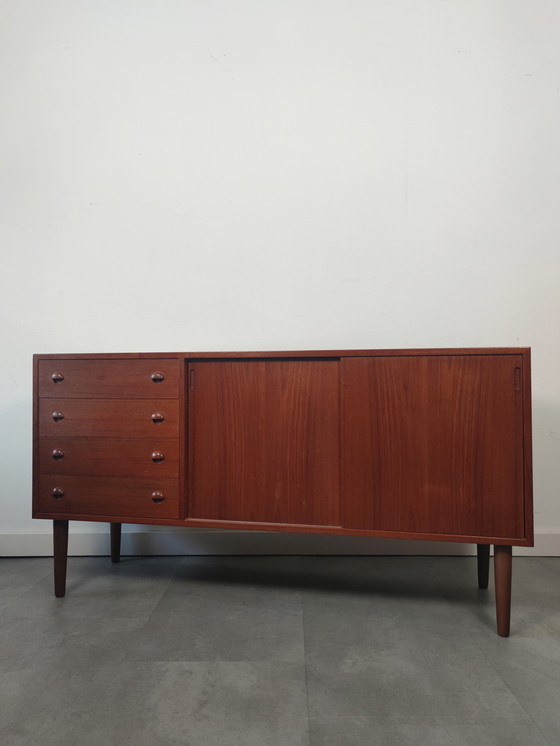 Image 1 of Vintage Danish Sideboard In Teak By Hornslet Møbelfabrik