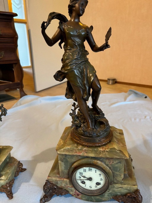 Pendule de cheminée française 1870 - 1910