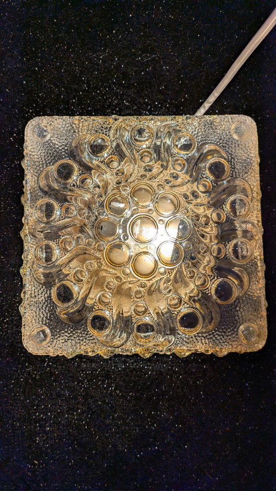 Image 1 of Vintage glass ceiling/wall light, 60s/70s style, Helena Tynell