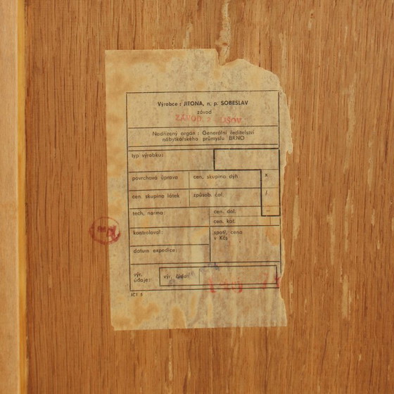 Image 1 of Mid-Century Highboard van Hubert Nepožitek & Bohumil Landsman, Vintage jaren 1960, volledig gerestaureerd