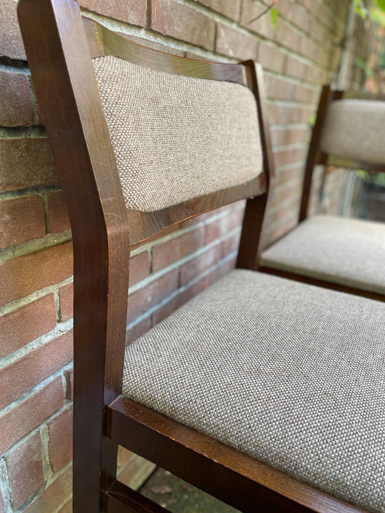 Set di sedie da pranzo vintage stile Pastoe – Legno, Lana (photo 11 of 15)