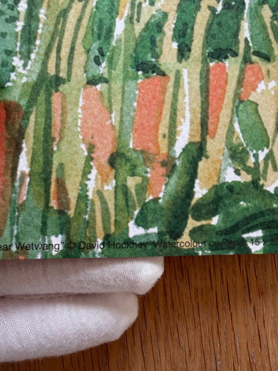 Image 1 of David Hockney, Straße und Bäume bei Wetwang, Copyright David Hockney, Gedruckt in Großbritannien