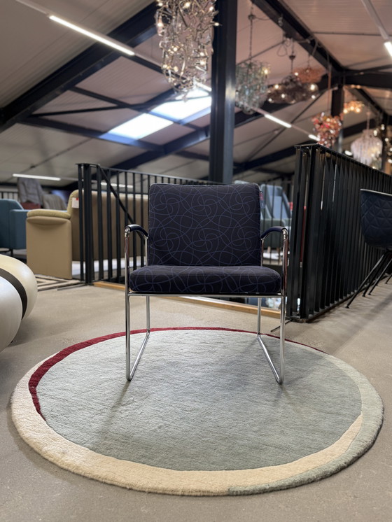 Image 1 of Leolux Talassa Fauteuil Maze Stof Blauw