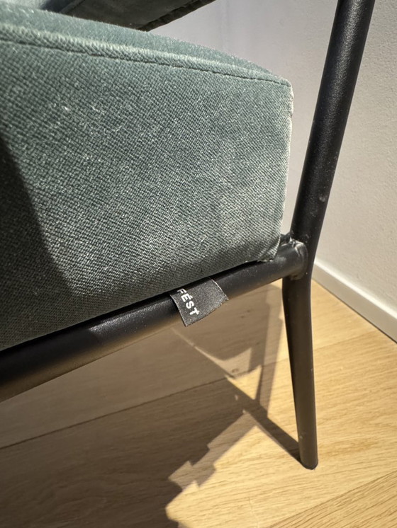 Image 1 of Fauteuil lounge Fest Monday + repose-pieds Royal 44 Turquoise