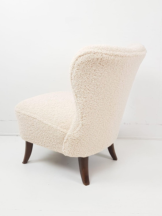 Fauteuil Artifort Vintage | Fauteuil Teddy Club nouvellement rembourré – Wood, Textile (photo 5 of 9)