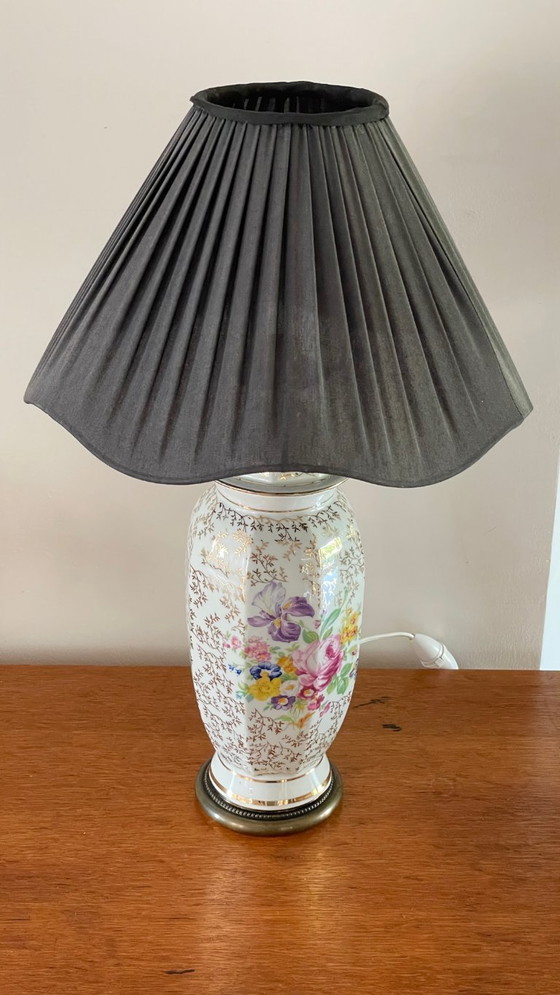 Image 1 of Lámpara de porcelana de Limoges, Francia