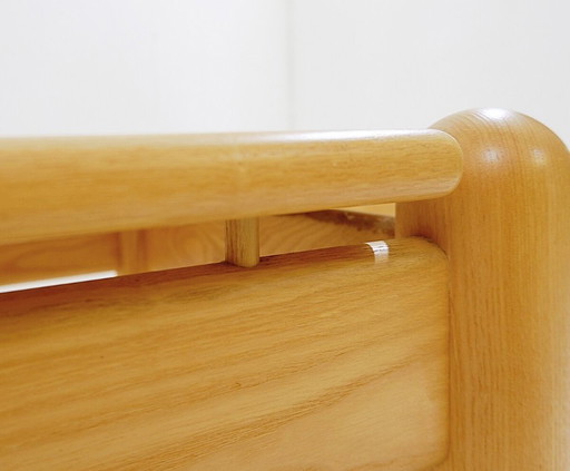 Pair of square coffee tables in solid pine, Ilmari Tapiovaara style, 1950s