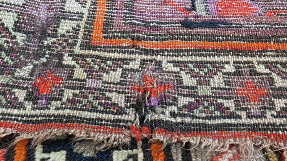 Image 1 of Handgeknoopt oosters wol antiek Kaukas Kazak tapijt nomad 122x195cm