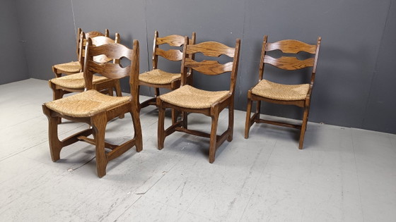 Sedie da pranzo vintage in rovere e vimini, anni '60 – Wood, Wicker (photo 7 of 10)