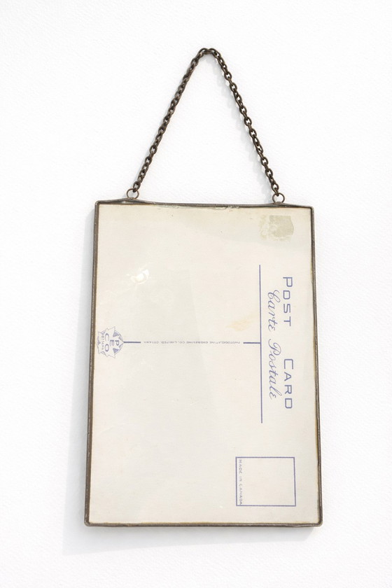 Image 1 of Kuriositätenkabinett-Set: Seltene Nestlé-Postkarte aus den 1920er Jahren & Kardankompass aus den 1960er Jahren