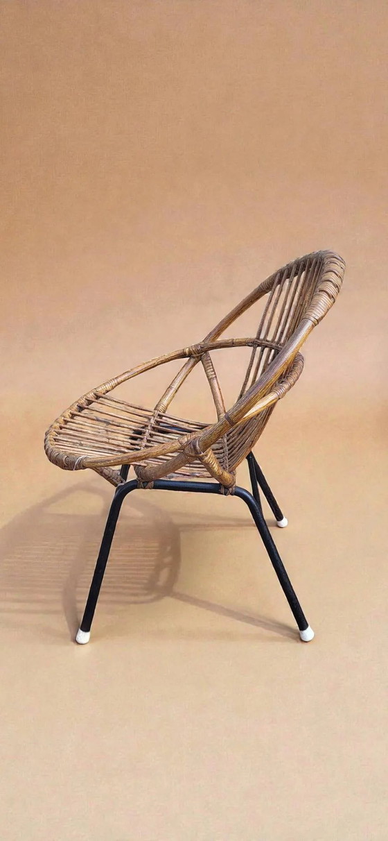 Rattan-Schalenstuhl – Gartenstühle, Wicker (photo 5 of 7)