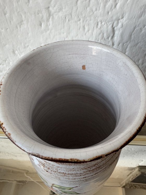 Image 1 of Large ceramic roller vase from Vallauris, 1960s