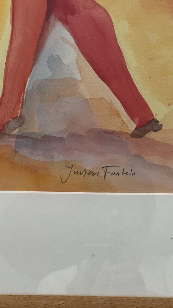 Acquerello Originale "Corrida" Jurjen Fontein – Dipinti e disegni, Glass, Paper (photo 4 of 8)