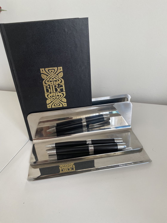 Image 1 of Pens and letters desk holder and such Mari