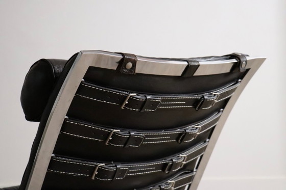 Arne Norell Ari Lounge Chair con Otomana Suecia 1966 – Sillones, Leather, Vintage (photo 9 of 14)