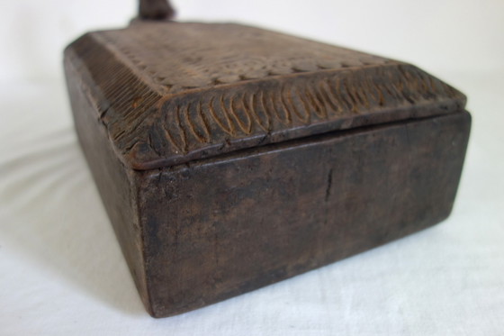 Image 1 of Boîte à Épices Sculptée à la Main, 19ème Siècle, Inde