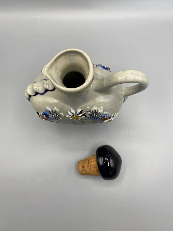 Alte Likörkaraffe aus Keramik – Souvenir aus Friedrichshafen – Deutschland – ca. – Geschirr, Cork, Ceramic (photo 5 of 8)