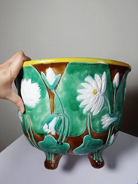 Grande Vasi per piante antico inglese in maiolica attribuito a J. Holdcroft circa . – Porcellana (photo 13 of 15)