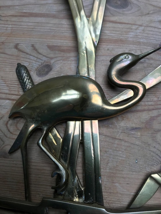 Messing kraanvogels / midden van de eeuw – Wanddecoratie, Brass (photo 5 of 5)