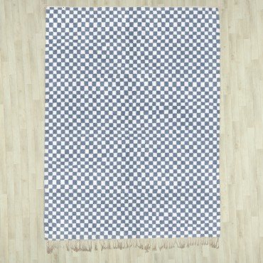 Tapis a carreaux fait main .tapis artisanal 