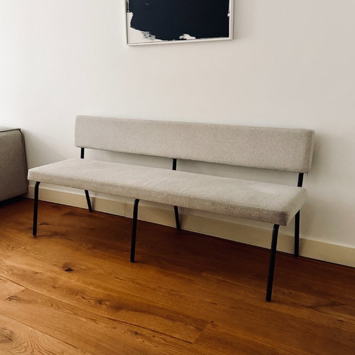 Banc de salle à manger scandinave Aspen beige recyclé