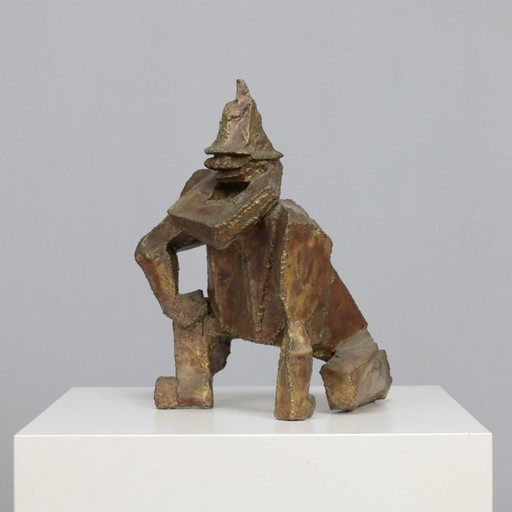 Sculpture « Starke Jâan » en acier soudé par Louk van Meurs, Pays-Bas, v. années 1970