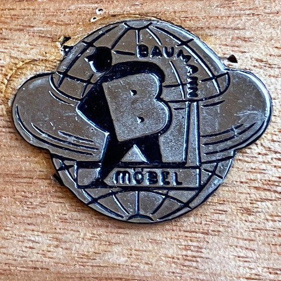 Image 1 of Kitchen buffet with red formica top by Baumann Möbel, oak, 1960s