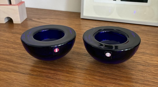 Iittala Ballo Azul Oscuro, Juego de 2 Piezas – kandelaars en kaarsen, Glass (photo 2 of 6)