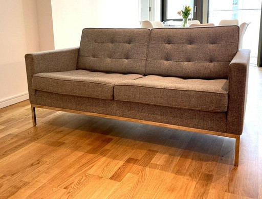 Florence Knoll By Knoll Studio 2-Sitzer Sofa Relaxed Settee (Mint)