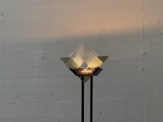 Image 1 of Conjunto de 2 lámparas de pie con cristal de Murano, Italia, años 80