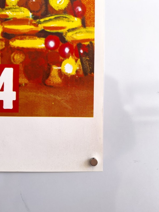 Image 1 of 🎵 Stevie Wonder and Wonderlove – 1984 – Original vintage A1 Pre‑venue printer’s blank for the 1984 tour | 86 x 61 cm