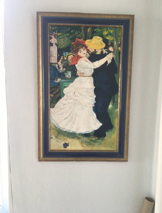 Image 1 of Riproduzione riuscita del dipinto di Renoir "Il ballo a Bougival", olio su tela