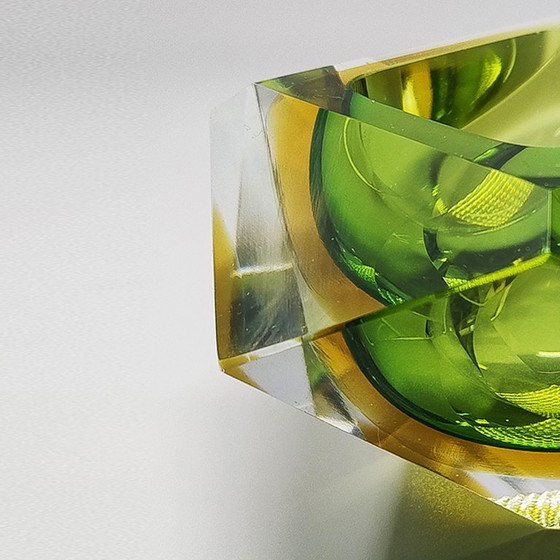 Image 1 of 1960s Astonishing Green Ashtray or Vide Poche By Flavio Poli for Seguso