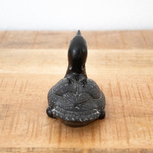 Figurine de canard vintage, art populaire canadien