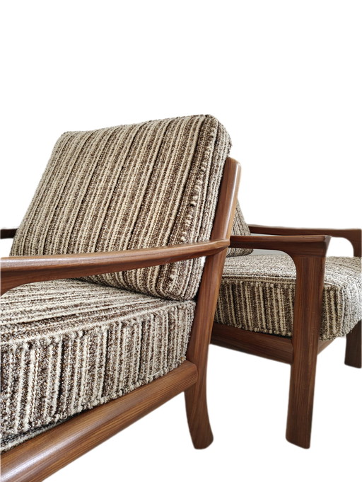 Vintage teak armchairs