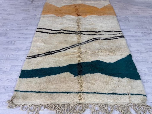 Berber Beni Ouraine Rug, Handwoven Moroccan Style with Colorful Patterns, 150/250 cm – Alessi (photo 2 of 6)