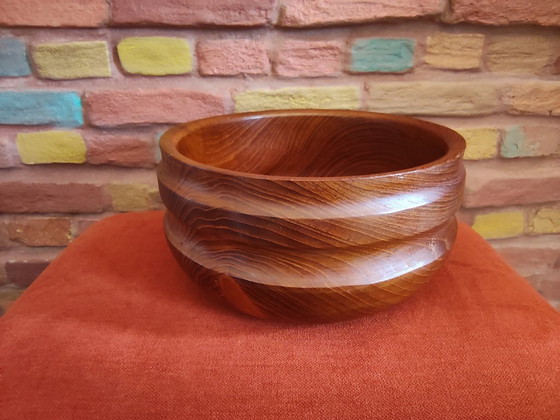 Image 1 of Teakhouten kom vintage jaren 60/70 Deens teakhout