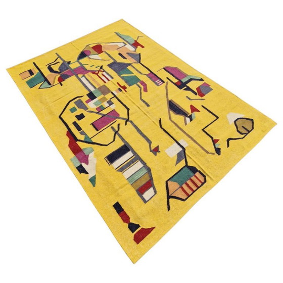Composition d'André Lanskoy, 1956. Tapisserie tissée à la main | Textile abstrait | 250 × 176 cm (98 × 69 po) (photo 3 of 10)