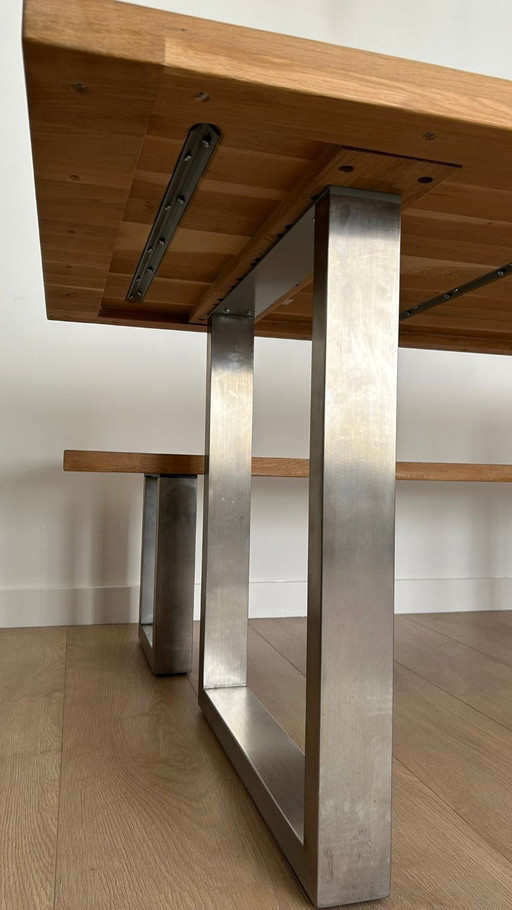 Table et banc Westwing pour 6 personnes