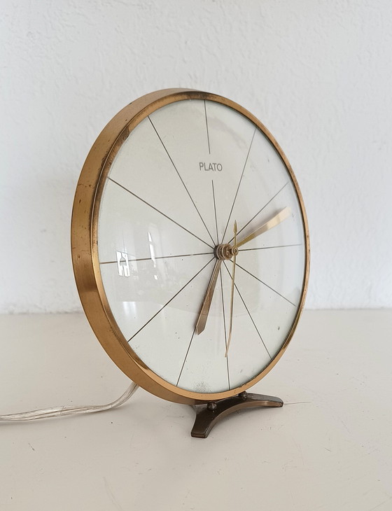 Image 1 of Plato Fifties Table Clock Electric