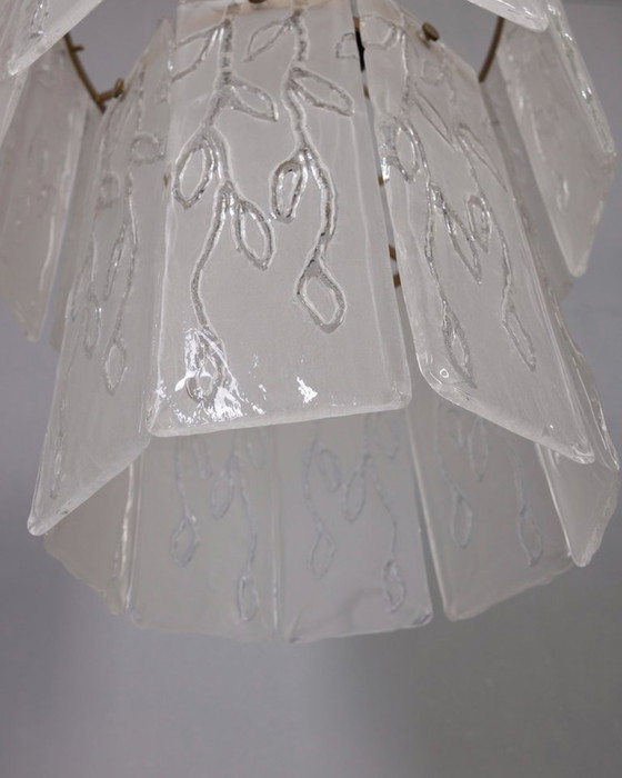 Image 1 of Vintage kroonluchter van Murano-glas uit de jaren 60, Italiaans design.