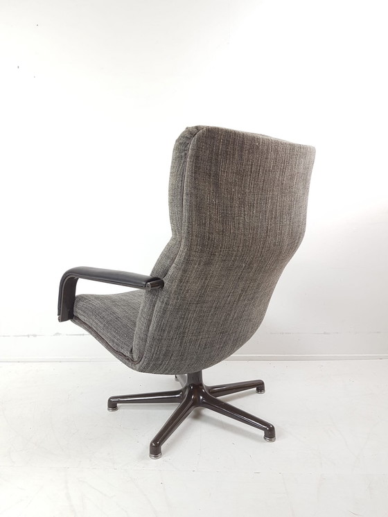 Image 1 of Artifort Drehsessel Grau Braun Melange F154