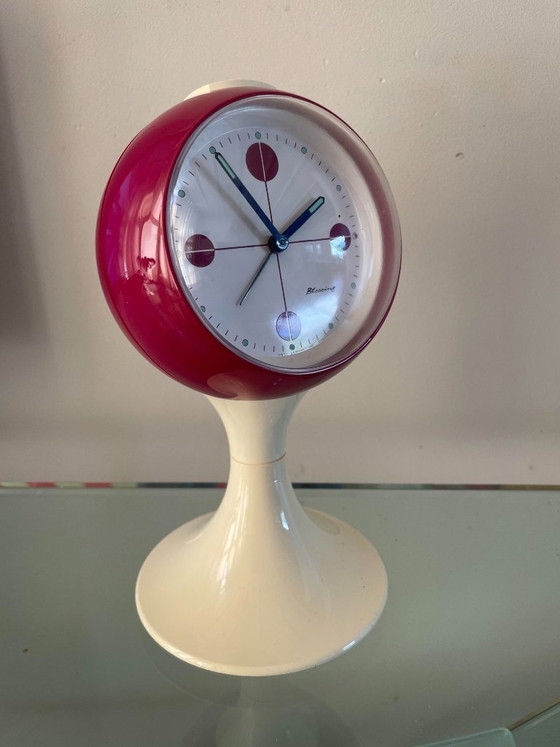 Horloge vintage Space Age avec fonction alarme – Blessing, Pendules, Plastic (photo 10 of 11)