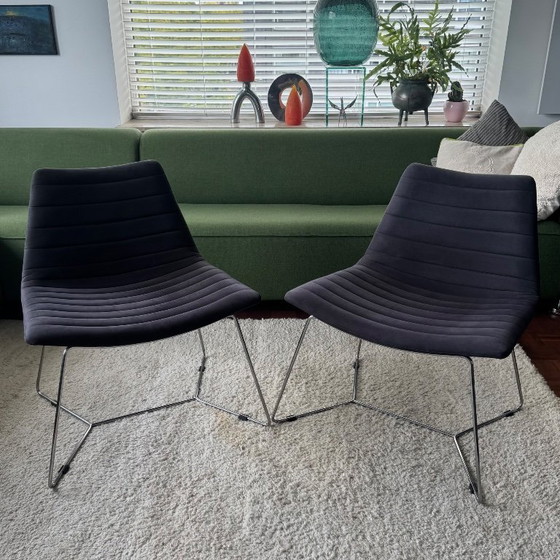 Image 1 of MIDJ Design 2 Cover lounge chairs with hocker