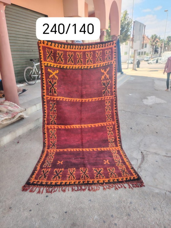 Image 1 of Handgeknoopt Berber kleed wol 240x140cm