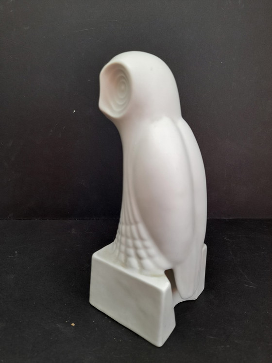 Image 1 of Twee koninklijke porseleinen uilen van biscuitporselein, jaren 1960